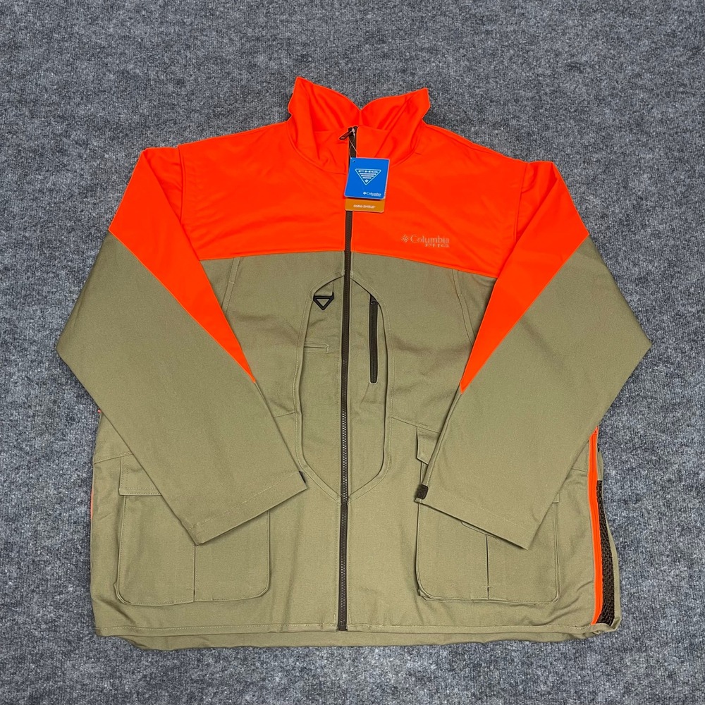 Columbia PHG Ptarmigan Interchange Parka Jacket Men XL Orange Tan 3-in-1 Hunting